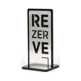 Tabela Masa Rezerve Yazısı - Gümüş