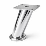 Tablalı Dereceli Ayarlanabilir (12 Cm) Krom Metal Baza Tv Ünitesi Koltuk Mobilya Ayağı (+2Cm)