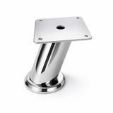 Tablalı Dereceli Ayarlanabilir (8 Cm) Krom Metal Baza Tv Ünitesi Koltuk Mobilya Ayağı (+2Cm)