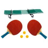 Table Tennis Masa Tenisi Seti Pinpon Seti 2 Raket 3 Top File Demir Ağ Takma Aparatları Tam Set Takım - AHŞAP