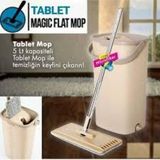 Tablet Mop Temizlik Seti Türkiye'de Ilk! Mikrofiber Spin Mop Sihirli Mop Yer Duvar Silme Tablet - Beyaz