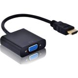 Tablet Projeksiyon Notebook Uyumlu HDMI To VGA Kablo Siyah - 1 GB - 00-Siyah - Beyaz - Option-1