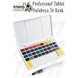 Tablet Sulu Boya 36 Renk Plastik Kutu 1 Paket Monalisa 36 Lı Taş Sulu Boya Tablet Suluboya Resim Hobi Sanat - Çok Renkli - Standart