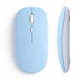 Tablet Ve Telefon İçin Bluetooth Mouse İos Android Uyumlu Şarjlı Batarya Usb Dongle Ve Kablo Dahil Mavi