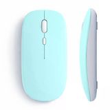 Tablet Ve Telefon İçin Bluetooth Mouse İos Android Uyumlu Şarjlı Batarya Usb Dongle Ve Kablo Dahil Turkuaz