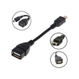 Tabletler Için 5 Pin Mini Usb Otg Data Kablosu