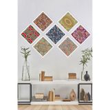 Tablo Center Beyaz Çerçeveli 7 Parçalı Set Tablo 34 cmx34 cm