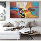 Tablo Life Fairy Tale Yağlı Boya Dokulu Tablo 100X150 Gümüş Çerçeveli