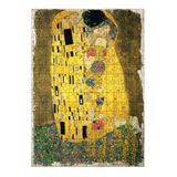 Tablo Mega Ahşap Mdf Puzzle Yapboz Gustav Klimt Öpücük 255 Parça 35*50 Cm