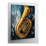 Tablo Mega Kanvas Tablo Altın Trombon 70 X 100 Cnvsdkey-129477-70-100