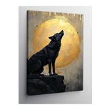 Tablo Mega Kanvas Tablo Ay Işığında Kurt 100 X 140 Cnvsdkey-122897-100-140