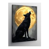 Tablo Mega Kanvas Tablo Ay Işığında Kurt 70 X 100 Cnvsdkey-130116-70-100