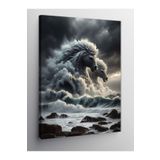Tablo Mega Kanvas Tablo Beyaz Atlar Ve Dağlar 100 X 140 Cnvsdkey-116541-100-140