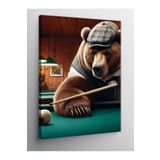 Tablo Mega Kanvas Tablo Bilardo Ayısı 70 X 100 Cnvsdkey-129002-70-100