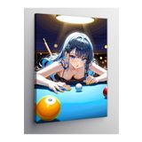 Tablo Mega Kanvas Tablo Bilardo Kızı 100 X 140 Cnvsdkey-122647-100-140