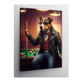 Tablo Mega Kanvas Tablo Bilardo Oynayan Köpek 70 X 100 Cnvsdkey-123676-70-100