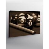 Tablo Mega Kanvas Tablo Bilardo Topları Ve Iska YTCNVS505326, 70 x 100