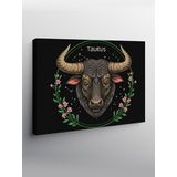 Tablo Mega Kanvas Tablo Boğa Burcunun Gücü YTCNVS506186, 100 x 140