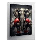 Tablo Mega Kanvas Tablo Boks Eldiveni Takmış Fil 100 X 140 Cnvsdkey-128272-100-140