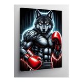 Tablo Mega Kanvas Tablo Boksör Kurt 100 X 140 Cnvsdkey-126153-100-140