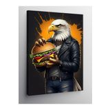 Tablo Mega Kanvas Tablo Burger Tutan Kartal 70 X 100 Cnvsdkey-128197-70-100