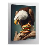 Tablo Mega Kanvas Tablo Burger Yiyen Kartal 70 X 100 Cnvsdkey-123914-70-100