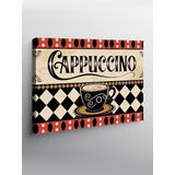 Tablo Mega Kanvas Tablo Cappuccino Yazılı Tasarım YTCNVS502159, 70 x 100