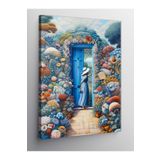 Tablo Mega Kanvas Tablo Çiçek Bahçe Kapısı 100 X 140 Cnvsdkey-122645-100-140
