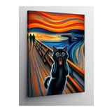 Tablo Mega Kanvas Tablo Çığlık Atan Kedi Van Gogh 50 X 70 Cnvsdkey-125478-50-70