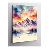 Tablo Mega Kanvas Tablo Dağ Manzaralı Kış Manzarası 100 X 140 Cnvsdkey-128542-100-140