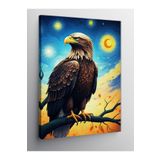 Tablo Mega Kanvas Tablo Dal Üzerindeki Kartal 70 X 100 Cnvsdkey-126522-70-100
