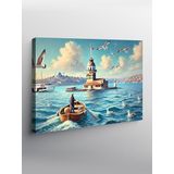 Tablo Mega Kanvas Tablo Denizde Kız Kulesi YTCNVS503808, 70 x 100