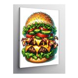 Tablo Mega Kanvas Tablo Dev Hamburger 70 X 100 Cnvsdkey-124449-70-100