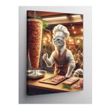 Tablo Mega Kanvas Tablo Döner Ustası Kedi 50 X 70 Cnvsdkey-124584-50-70