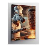 Tablo Mega Kanvas Tablo Döner Yapan Zebra 50 X 70 Cnvsdkey-129291-50-70