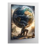 Tablo Mega Kanvas Tablo Dünyayı Sırtlayan Atlas 100 X 140 Cnvsdkey-125308-100-140