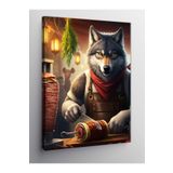 Tablo Mega Kanvas Tablo Dürümcü Kurt 70 X 100 Cnvsdkey-123826-70-100