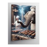 Tablo Mega Kanvas Tablo Fil Mangal Ustası 100 X 140 Cnvsdkey-129276-100-140