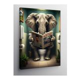 Tablo Mega Kanvas Tablo Gazete Okuyan Fil 70 X 100 Cnvsdkey-125136-70-100