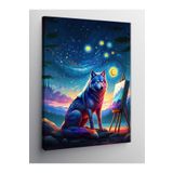 Tablo Mega Kanvas Tablo Gece Ressamı Kurt 50 X 70 Cnvsdkey-127147-50-70