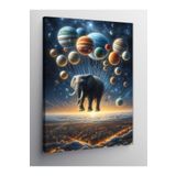 Tablo Mega Kanvas Tablo Gezegenler Arasında Fil 50 X 70 Cnvsdkey-129480-50-70