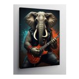 Tablo Mega Kanvas Tablo Gitar Çalan Fil 100 X 140 Cnvsdkey-128585-100-140