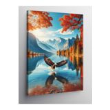 Tablo Mega Kanvas Tablo Göldeki Kartal 100 X 140 Cnvsdkey-117229-100-140