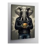Tablo Mega Kanvas Tablo Hamburger Tutan Fil 70 X 100 Cnvsdkey-128626-70-100