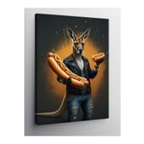 Tablo Mega Kanvas Tablo Hotdog Tutan Kanguru 70 X 100 Cnvsdkey-129076-70-100