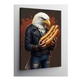 Tablo Mega Kanvas Tablo Hotdog Tutan Kartal 70 X 100 Cnvsdkey-129318-70-100