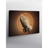 Tablo Mega Kanvas Tablo İç İçe Geçmiş Dua Eden Eller YTCNVS506824, 70 x 100