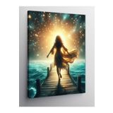 Tablo Mega Kanvas Tablo Işıklı Kadın 50 X 70 Cnvsdkey-125047-50-70