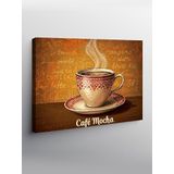 Tablo Mega Kanvas Tablo Kahve Ve Mocha Tasarımı YTCNVS501272, 50 x 70