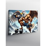 Tablo Mega Kanvas Tablo Kaslı Kartal YTCNVS506440, 50 x 70